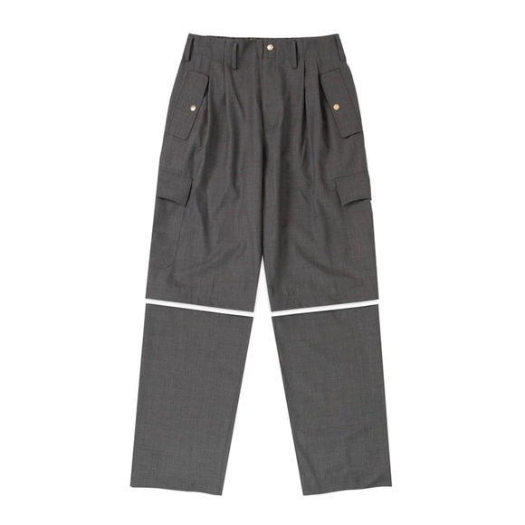 BOBBLEHAUS Pants - NWT BOBBLEHAUS BH Zip-Off Wool Suit Pants Sz S